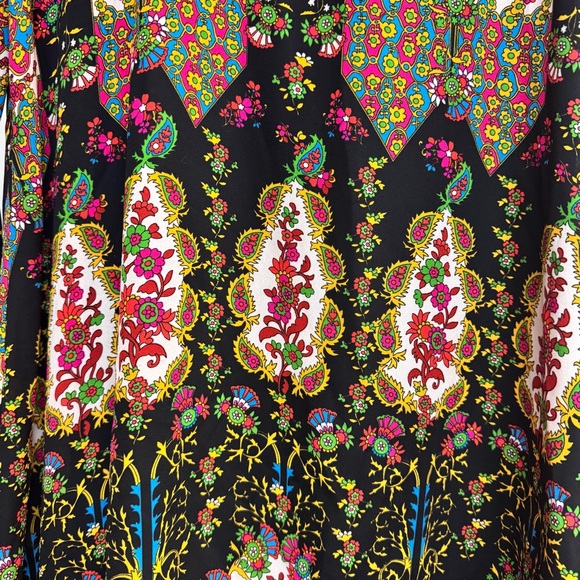 Show Me Your Mumu Margot Mini Dress Size XS Black Pink Floral Print Ruffle - Picture 2 of 5